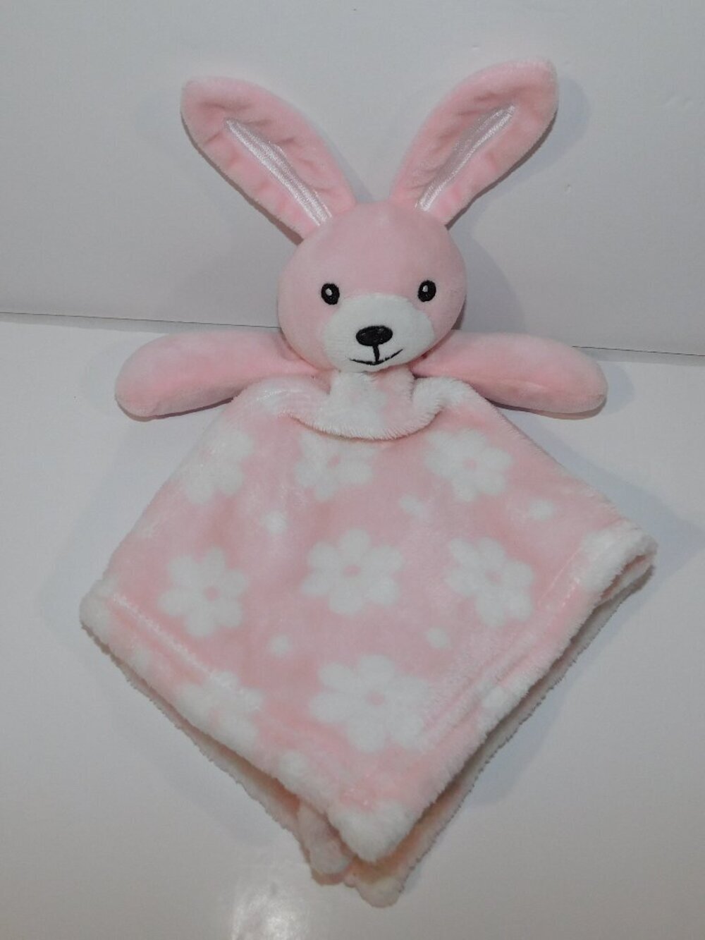 Activities Baby Mode Pink White Bunny Rabbit Plush Security Blanket Baby Lovey
